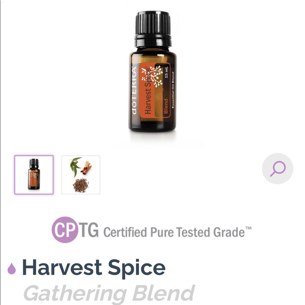 Doterra Harvest Spice oil blend